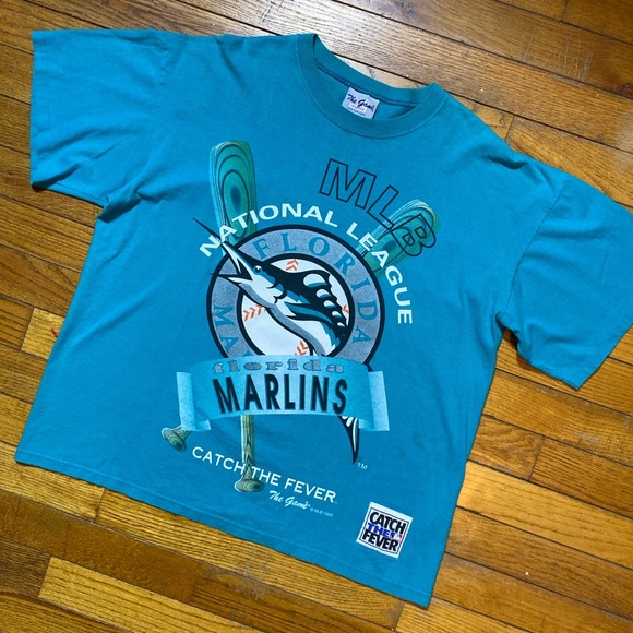 Vintage Florida Marlins MLB “catch the fever” tee by The Game - Picture 4 of 4